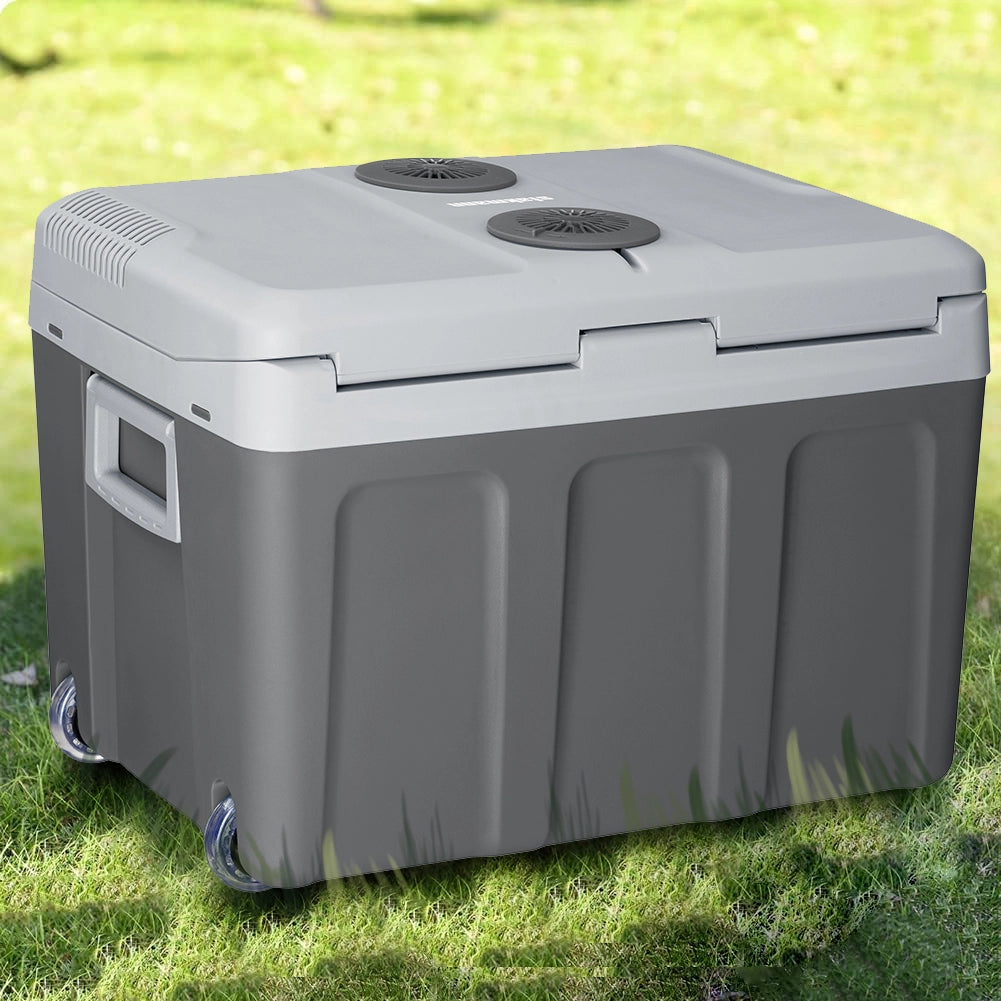 Frigorifero Elettrico Portatile 40L Caldo/Freddo Grigio Spina 230V e 12V Grigio