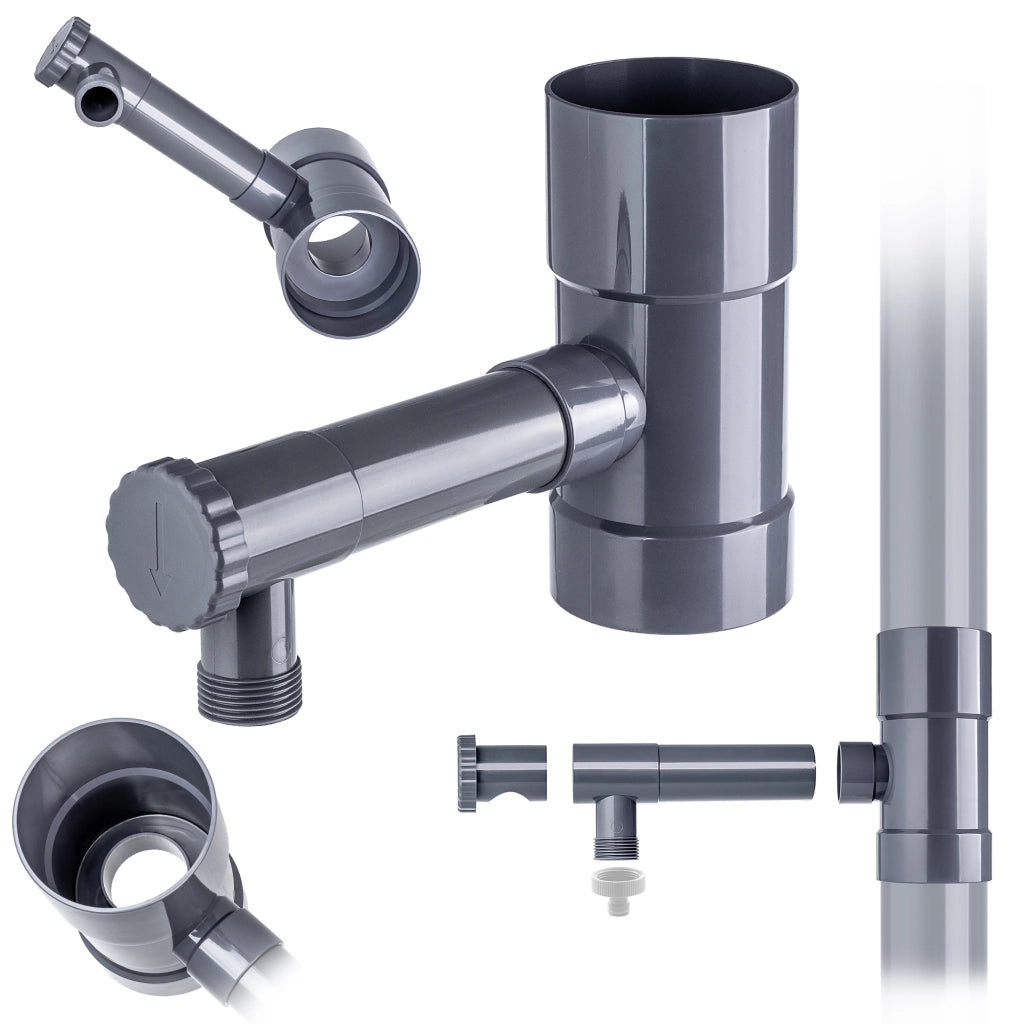 Collettore di acqua piovana KADAX con valvola di scarico da 80 mm