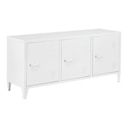 Mobile porta TV con 3 ante 58 x 113 x 40 cm bianco 03_0007764