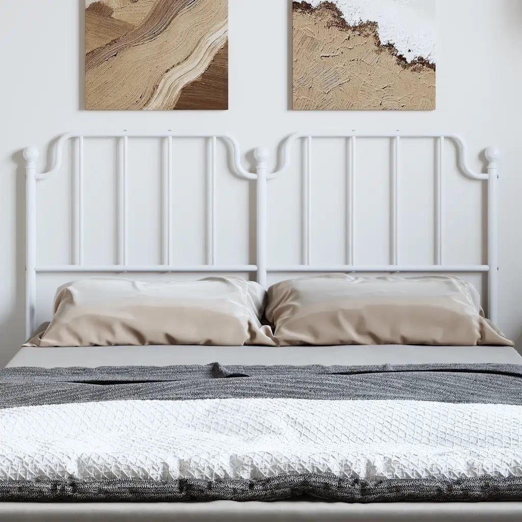 Testiera di Ricambio in Metallo Bianco 135 cm 373968