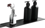 Doccia adesiva - fissaggio a parete - 1 pezzo - nero - alluminio - 30 cm