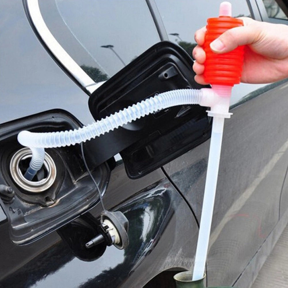 Trade Shop - Pompa Travaso Manuale A Sifone Succhia Aspira Liquidi Carburante Vino Acqua Olio -