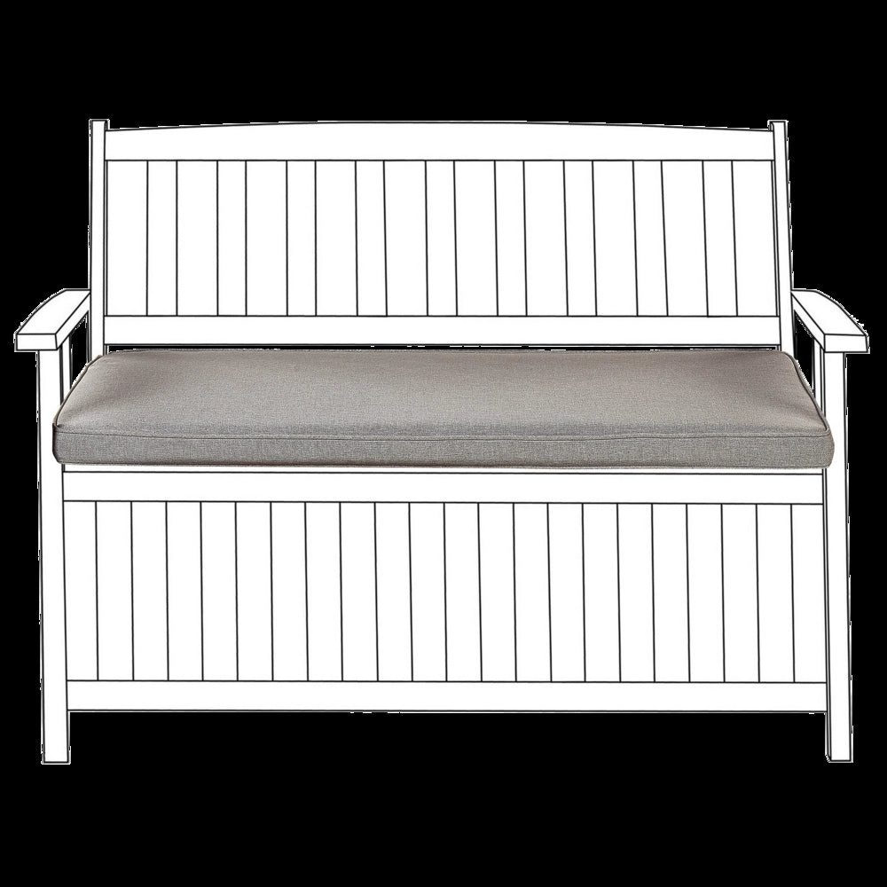 Cuscino per panchina da giardino grigio chiaro 108 x 45 cm resistenti ai raggi UV giardino balcone terrazza esterno