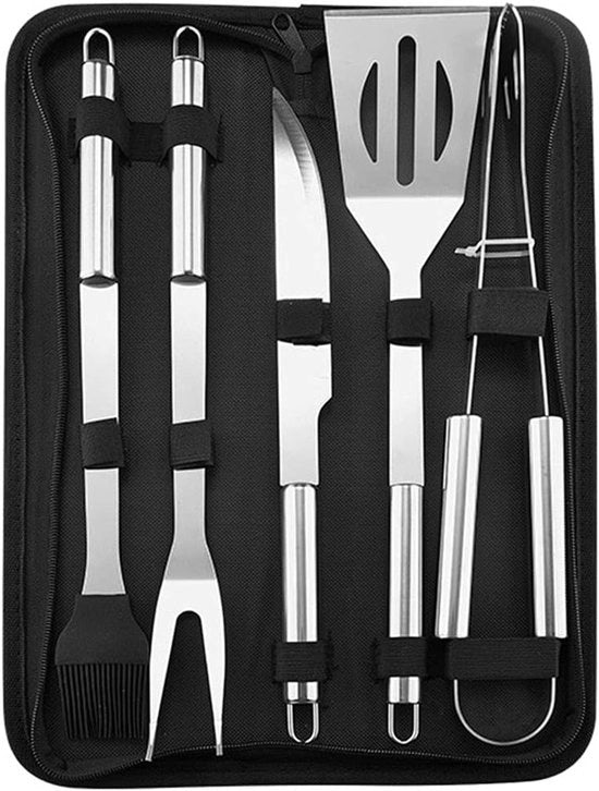 Set di accessori per griglia BBQ per picnic all'aperto, campeggio, fumatura, grilling