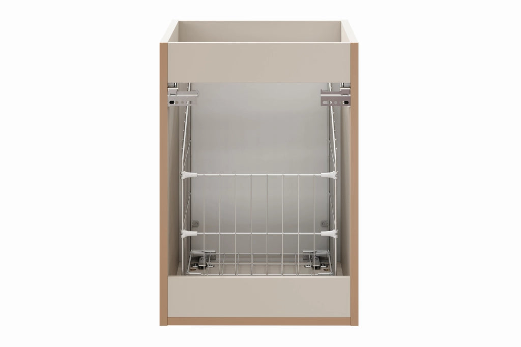 Mobile sotto piano 40 cm con cesto portabiancheria Adel Cashmere 40 x 57 x 46 cm