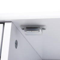 Mobiletto da Bagno con Anta e Cassetti Bianco 56x30x83 cm