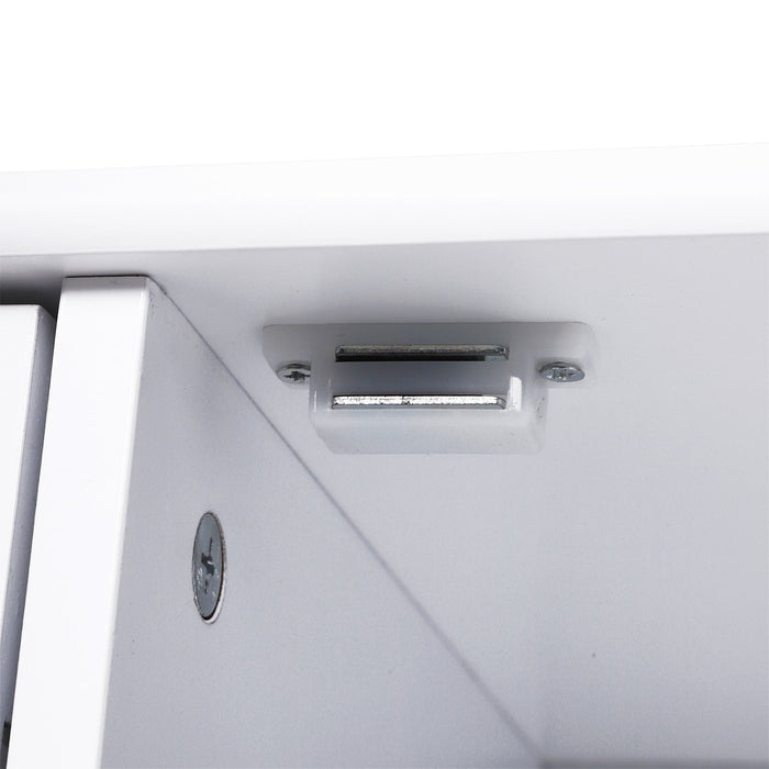 Mobiletto da Bagno con Anta e Cassetti Bianco 56x30x83 cm