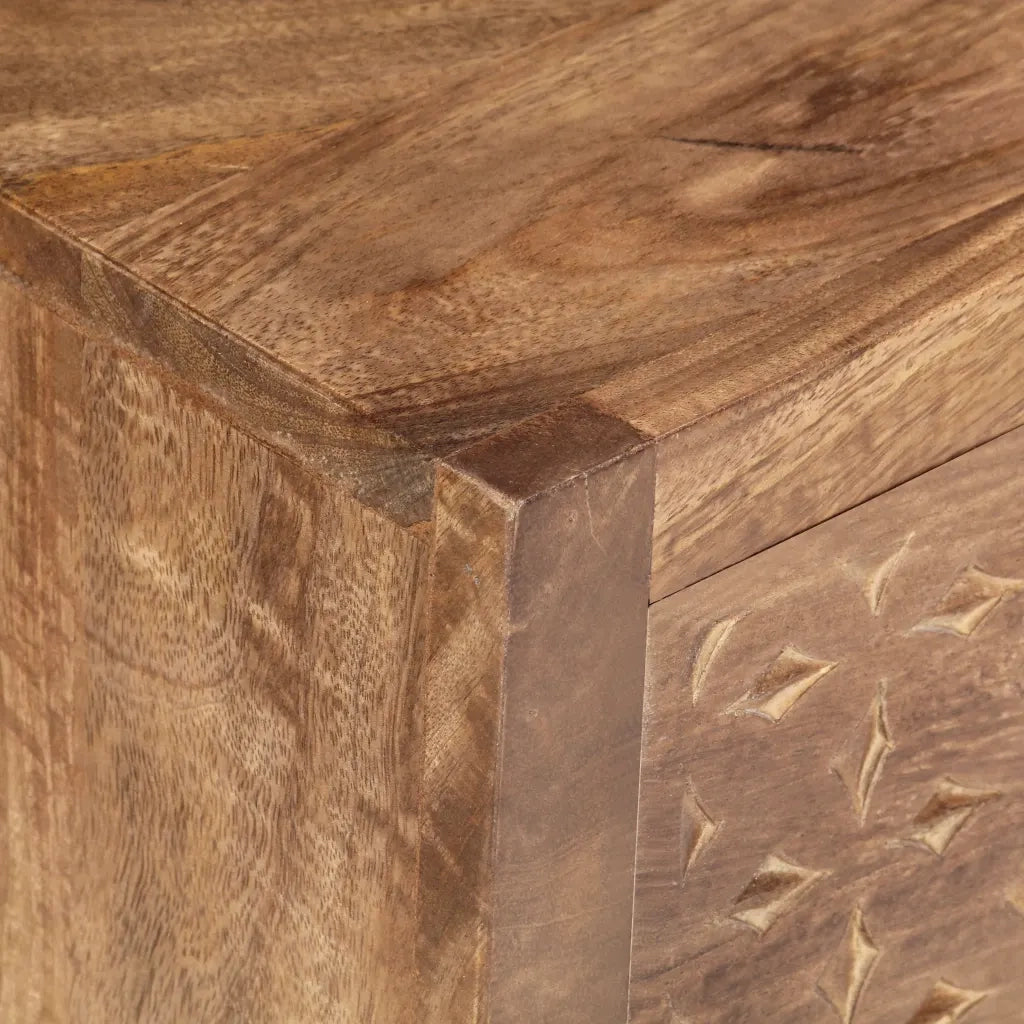 Comodino 40x30x50 cm in Legno Massello di Mango cod mxl 30769