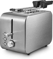 Broodrooster 3 in 1 - 6 Niveaus - Con Lame a Croccante - Argento - Broodrooster 2 Fette - Broodroosters - Toaster