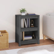 Libreria Grigia 50x35x68 cm in Legno Massello di Pino 821701