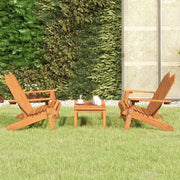 Set Salotto da Giardino Adirondack 3pz Legno Massello di Acacia 3152133
