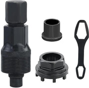 Tirapassaggio a manovella 42 mm - Kit di serraggio a manovella - Tirapassaggio a cricchetto - Attrezzo di bloccaggio della bicicletta - In acciaio di carbonio - Incluso chiave a anello