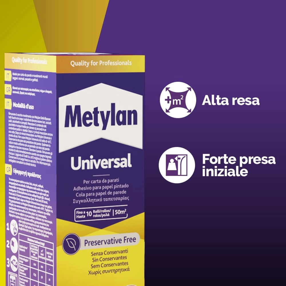 Colla per Parati Metylan Normale 125 g Henkel 2 Pezzi