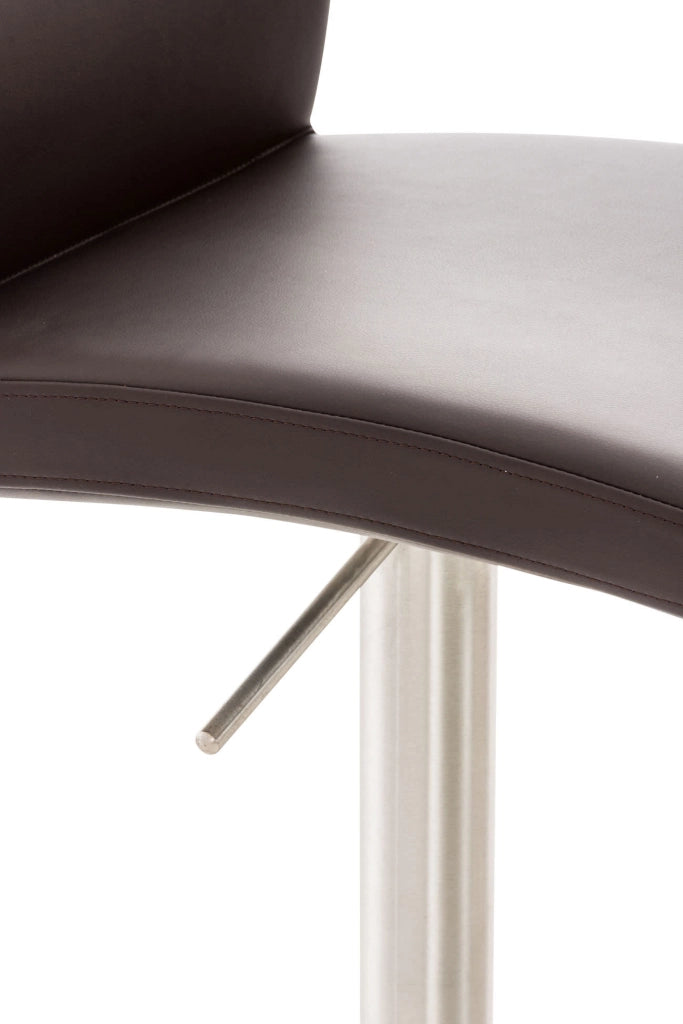 2er Set Barhocker Cadiz Kunstleder edelstahl