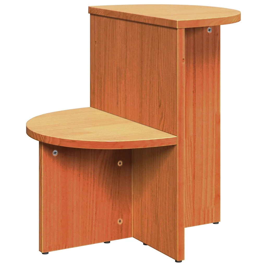 vidaXL Tavolo laterale Cera marrone 50 x 40 x 50 cm