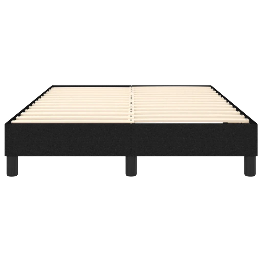 Struttura Letto a Rete a Molle-Giroletto Nero 120x200 cm Tessuto 661103