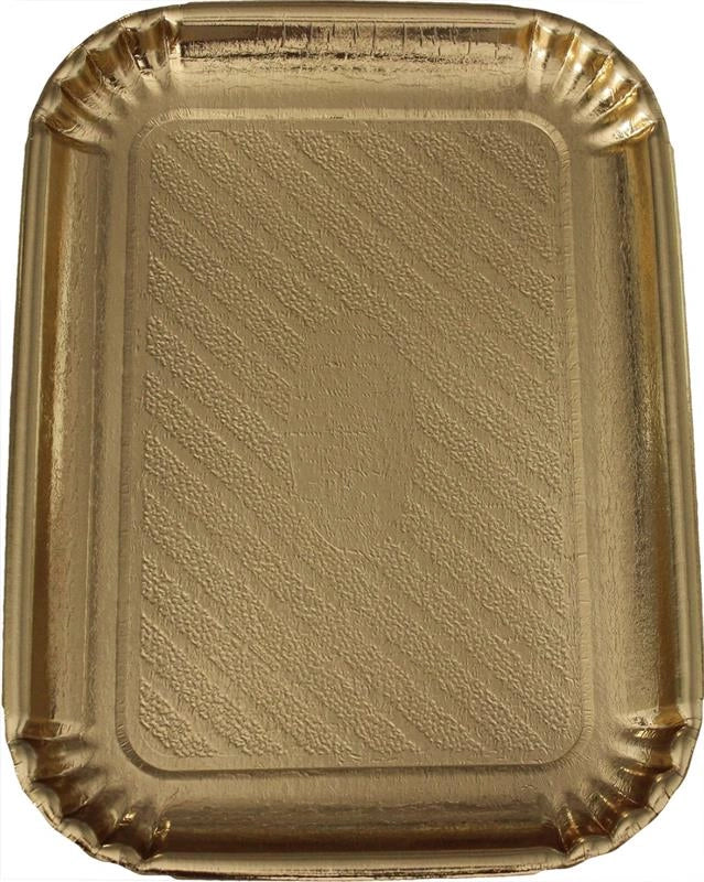 MAURY'S VASSOIO ORO RETTANGOLARE IN CONFEZIONE DA 2 PEZZI 22 X 30 CM