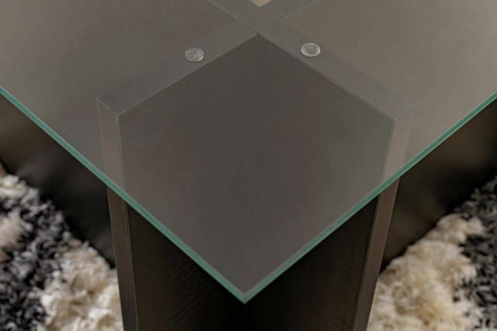 Azriel, Tavolino da Salotto Portariviste, 105x65x40h cm Nero