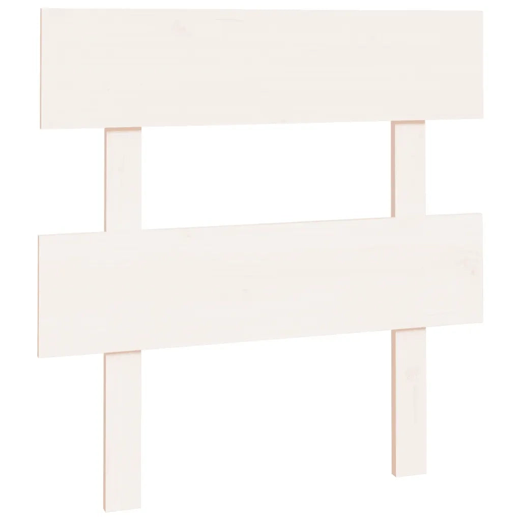 Testiera per Letto-Testata-Testiera Decorativa Bianca 93,5x3x81cm in Legno Massello di Pino