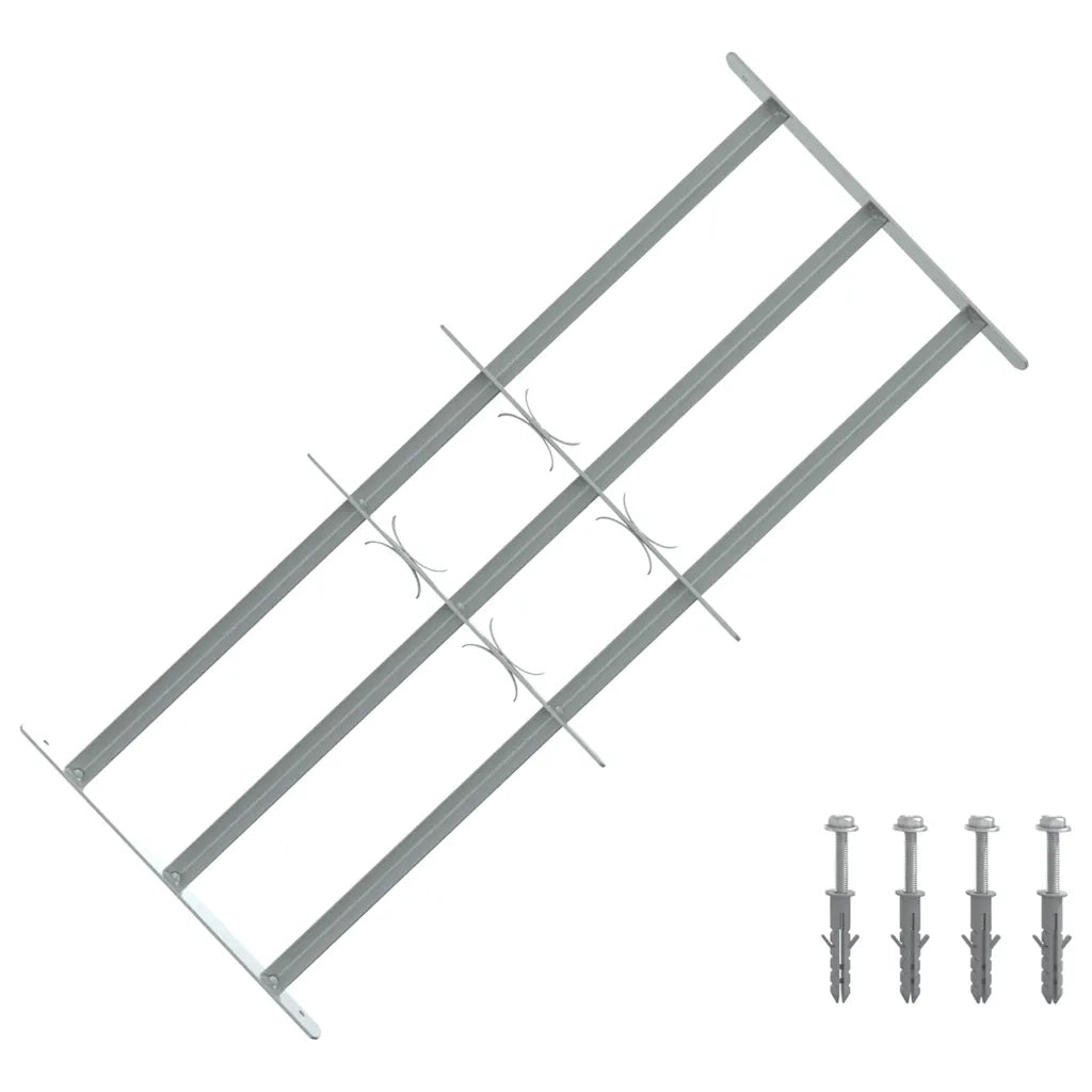 Grate per Finestre Regolabili 3 Barre Trasversali 700-1050 mm cod mxl 68122