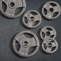 Set di 6 Dischi Pesi per Bilanciere e Manubri 2.5-35KG, Dischi palestra in Acciaio con Foro 50 cm, Ideali per Bilancieri Olimpionici, Argento