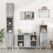 Mobile Lavabo Grigio Sonoma 80x33x60 cm in Legno Multistratocod mxl 127206