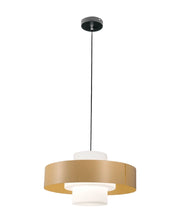Lampada a Sospensione Loto Ø450mm in Metallo e Vetro Soffiato Sabbia, Attacco E27 40W, IP20, Classe 1 - Design Moderno Elegante
