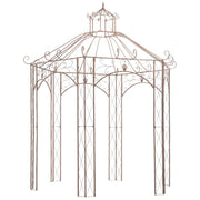 Padiglione da Giardino Marrone Anticato 3 m in Ferro  cod mxl 53355