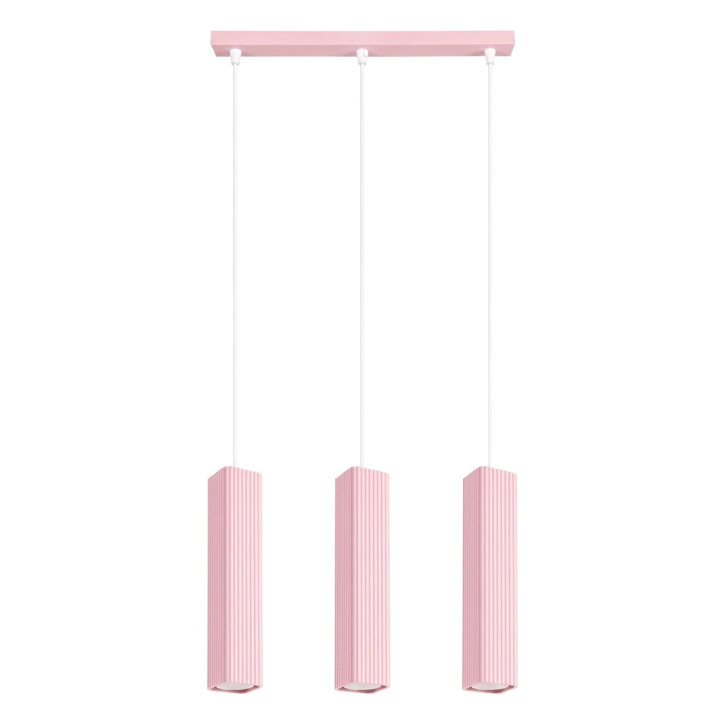 Lampada a sospensione RAYO 3L rosa