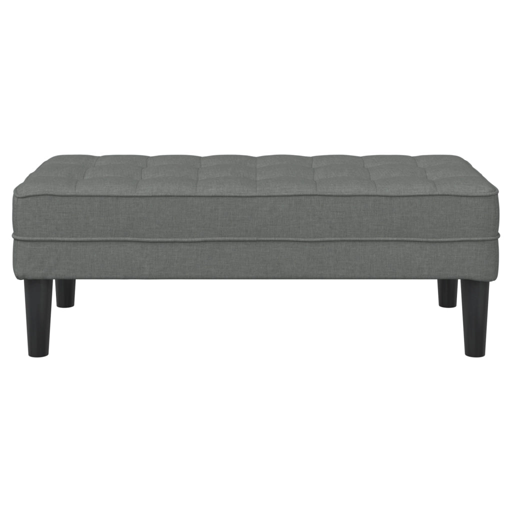 panchina  grigio scuro 113x57x39 cm in tessuto