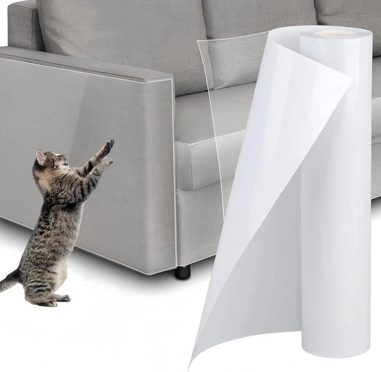 Protezione contro graffi di gatto, antikrastape per gatti sul divano, adesivo autoattacco, antikrasfolie flessibile per montaggio sulla porta del divano (30 * 500 cm)