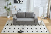 Divano Letto Pieghevole con Cuscino ¨C MINIMAL ¨C Futon Grigio Scuro 179x95x79