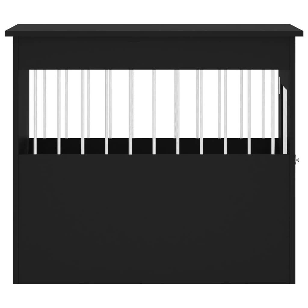 Mobile per trasportino per cani 55 x 80 x 68 cm in legno ingegnerizzato nero 02_0043362