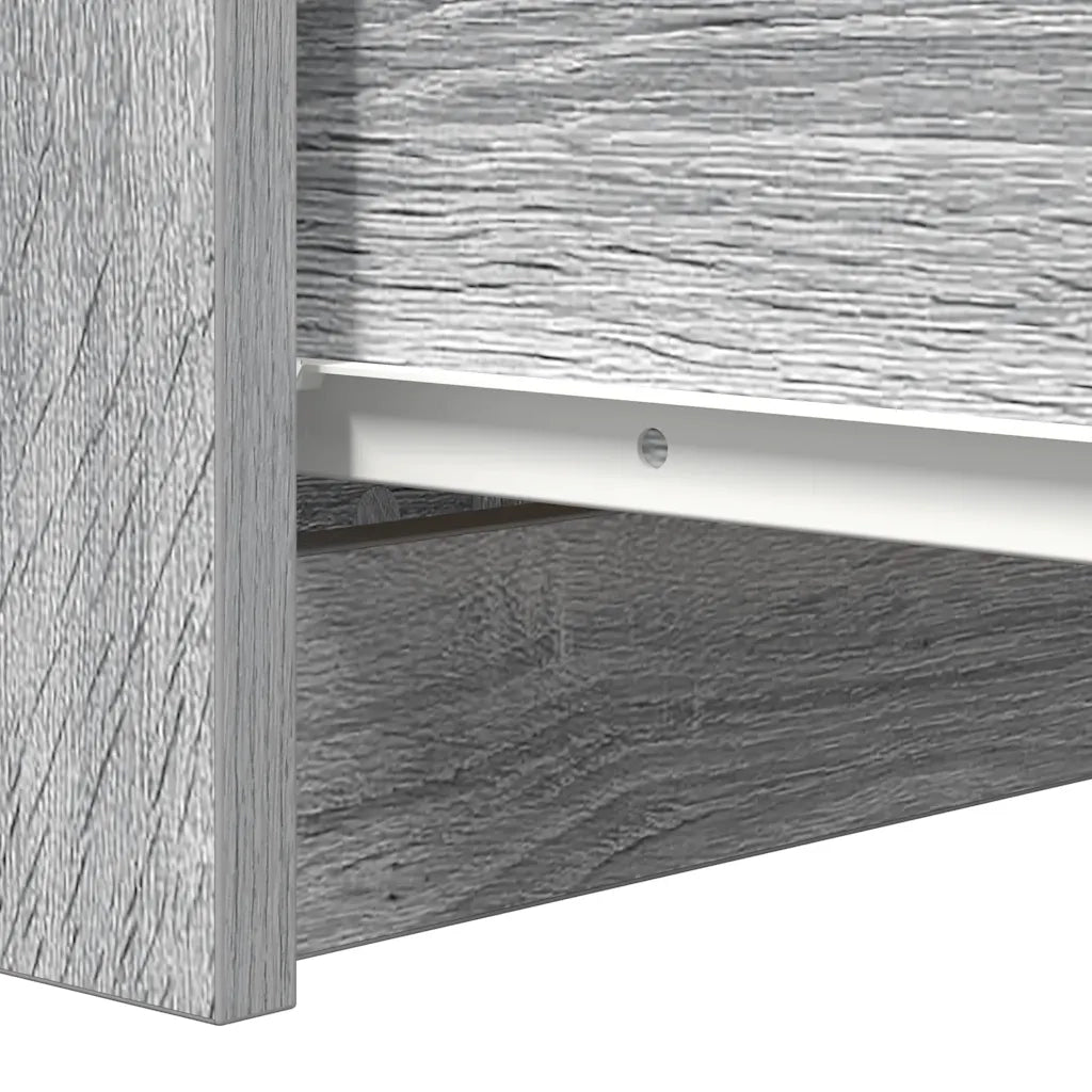Credenza Grigio Sonoma 37,5x35x76 cm in Legno Multistrato 861756