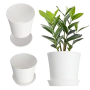 Vaso da fiori KADAX con supporto, coperchio, ciotola rotonda, 11 cm, bianco