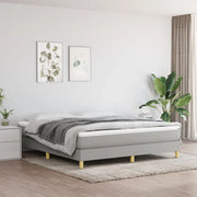 Giroletto senza Materasso Grigio Chiaro 160x200 cm Tessuto