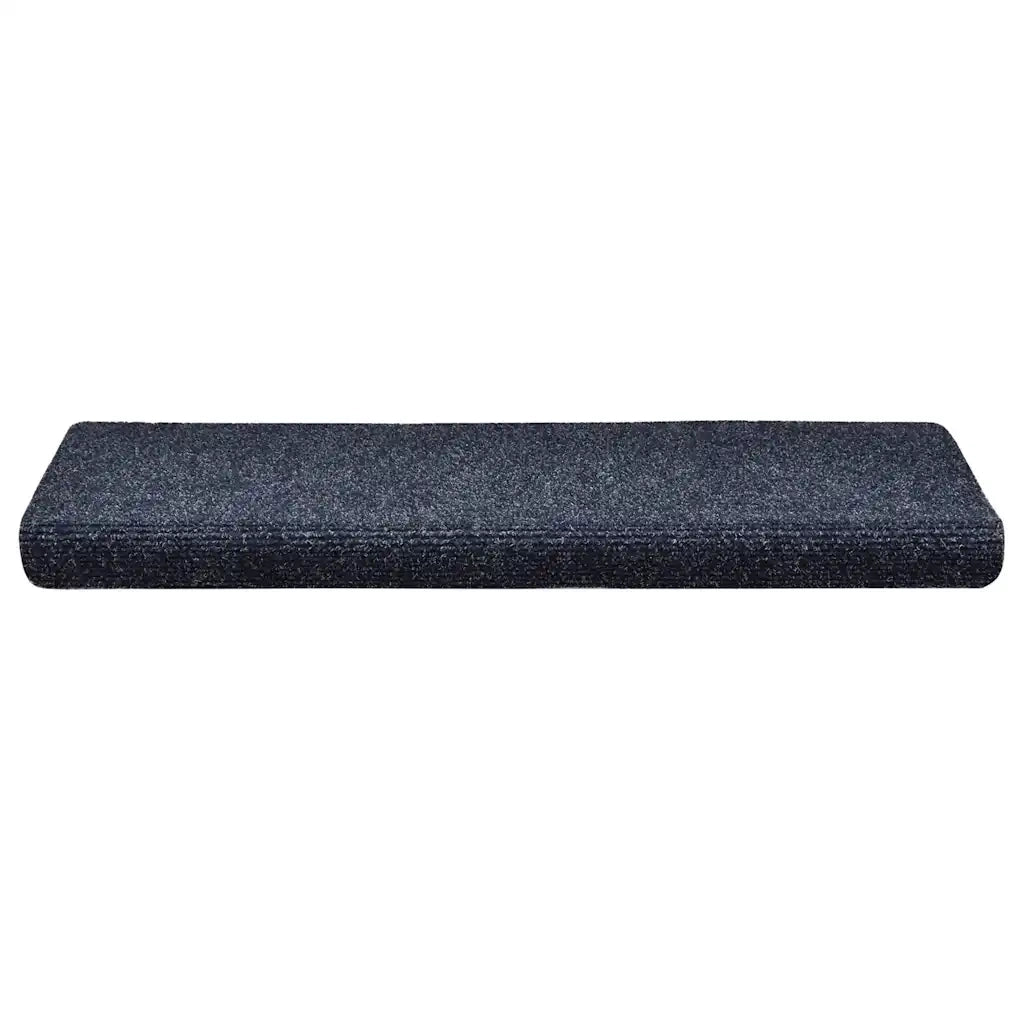 Tappetini per scale autoadesivi 30 pz | Gradini per Scale 65x21x4 cm blu bordo rettangolare