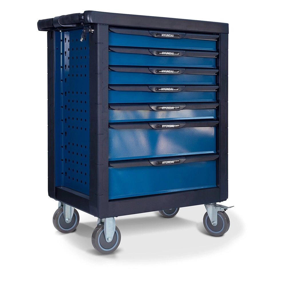 CARRELLO ATTREZZI PORTA UTENSILI OFFICINA PORTAUTENSILI 175pz 7 CASSETTI HYUNDAI 59006