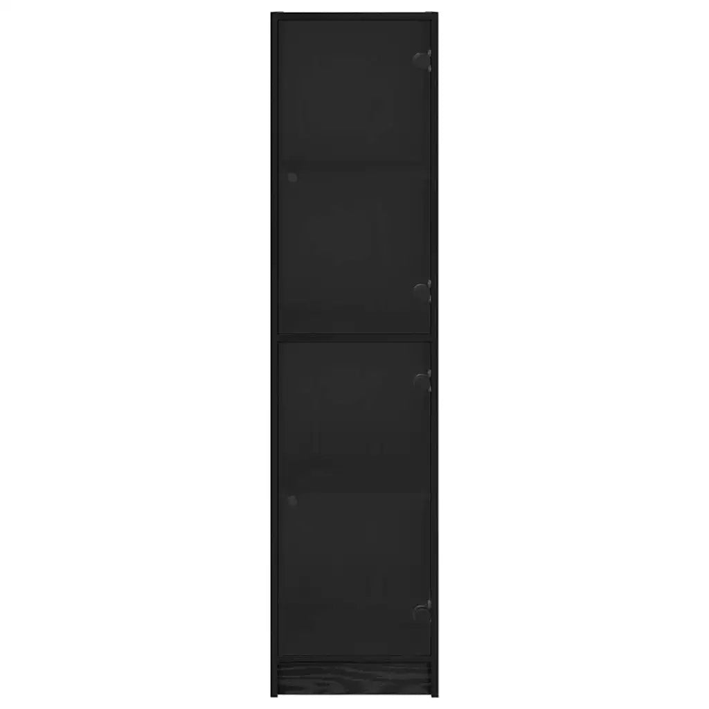 Credenza-Buffet-Armadio da cucina Rovere Nero 35 x 37 x 142 cm Legno multistrato 260189