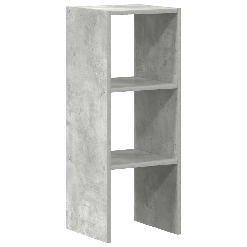 Libreria Impilabili Grigio Cemento 30x30x80cm Legno Multistrato 858809