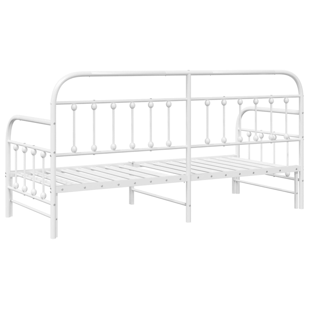 Struttura letto giorno  con letto estraibile Bianco 75x190 cm Acciaio