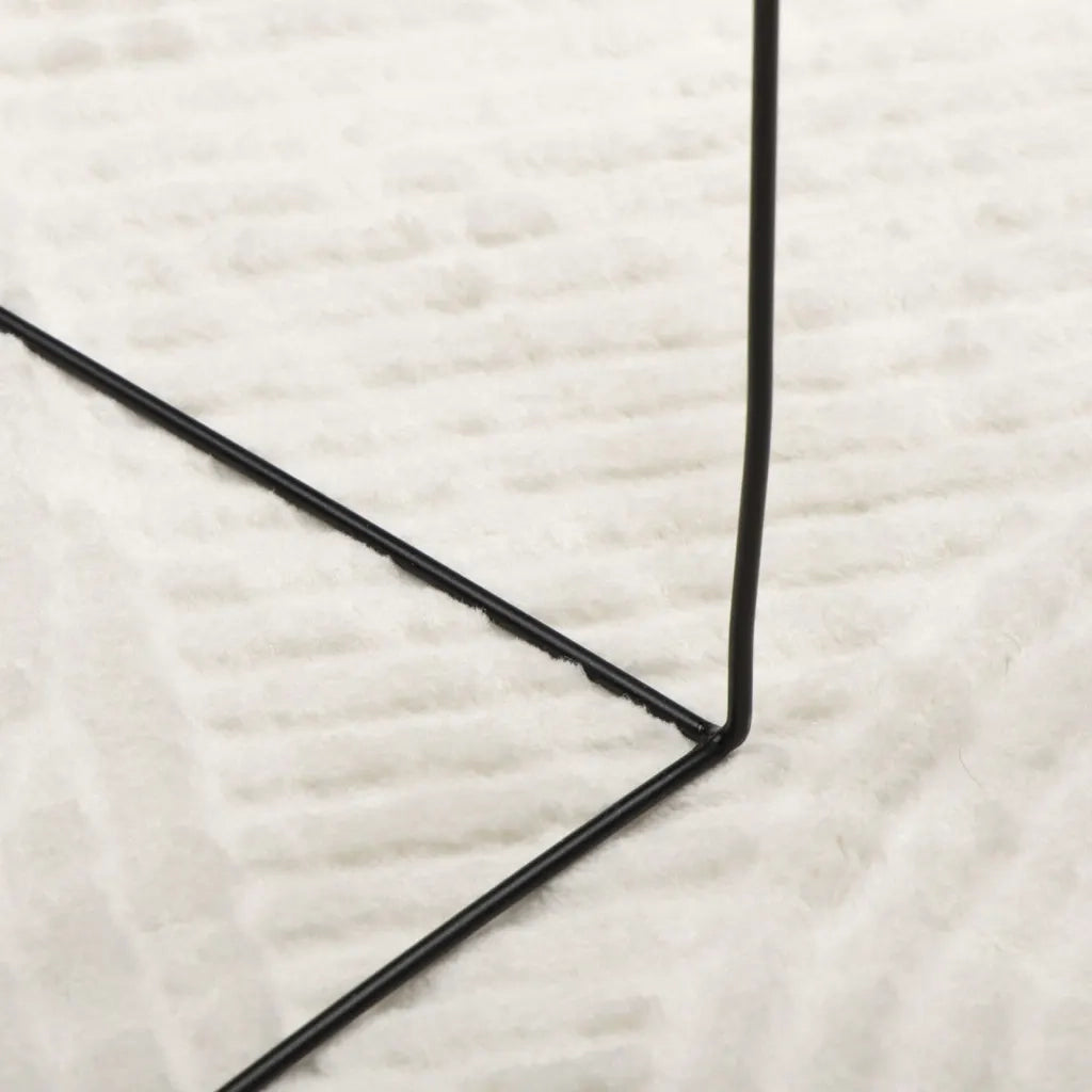Tappeto IZA a Pelo Corto Aspetto Scandinavo Crema 140x200 cm 375441