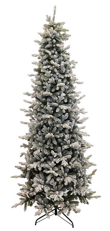 Albero di Natale Artificiale Innevato 240 cm 88 Rami Pino Silvestre Verde