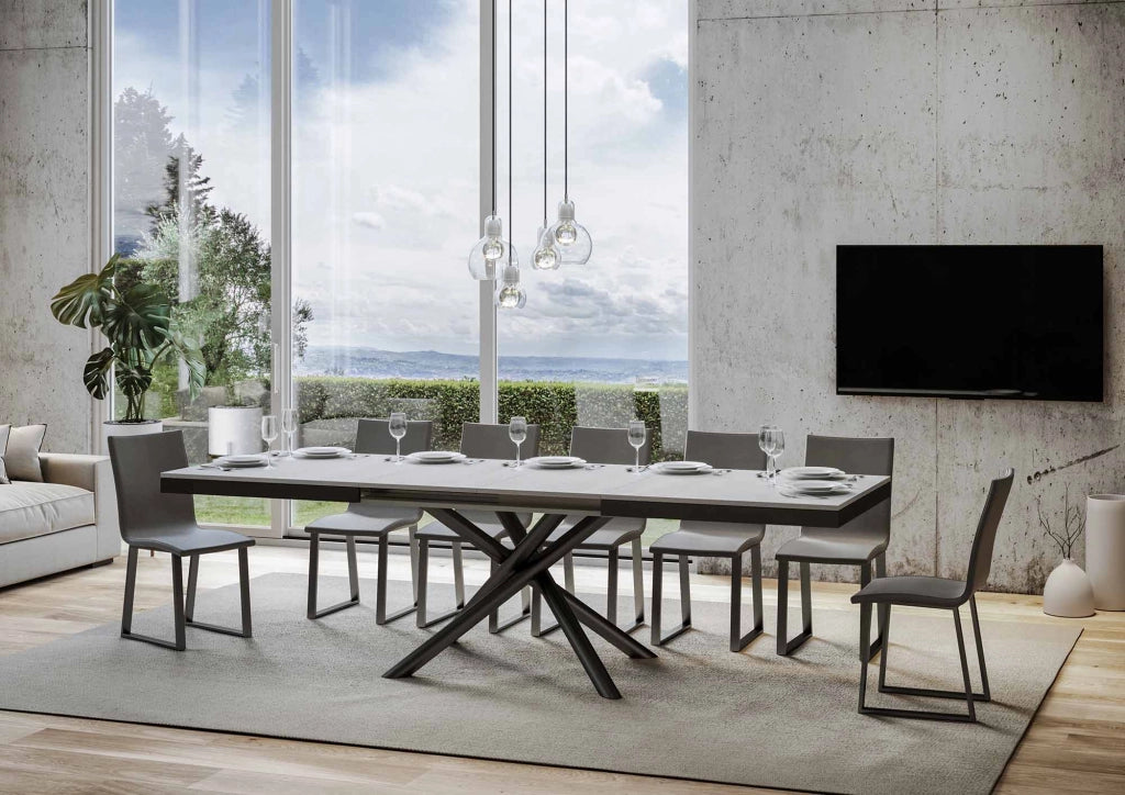 Tavolo Allungabile 160-420x90x77 cm Famas Evolution Bianco Frassino