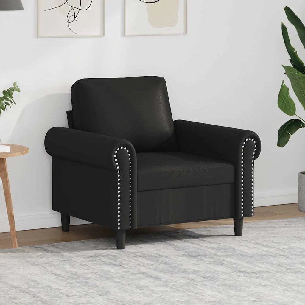 Poltrona Nera 60 cm in Similpellecod mxl 107238