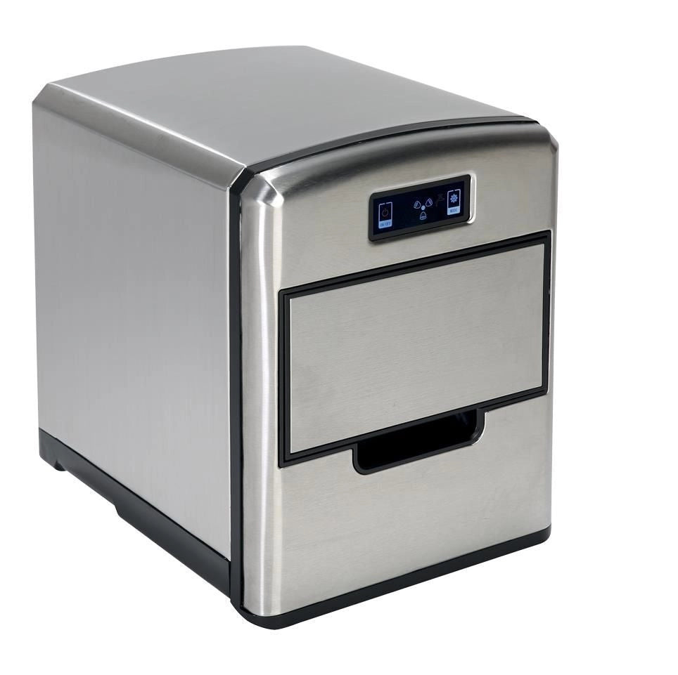 RGV Mojito Ice FG12D Macchina per ghiaccio portatile 12 kg/24h 150 W Nero, Acciaio inossidabile