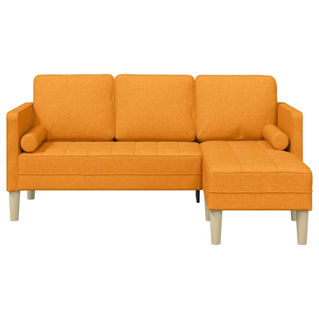Set di Divano | Divano da soggiorno | Sofa con cuscino Giallo Scuro Poliestere