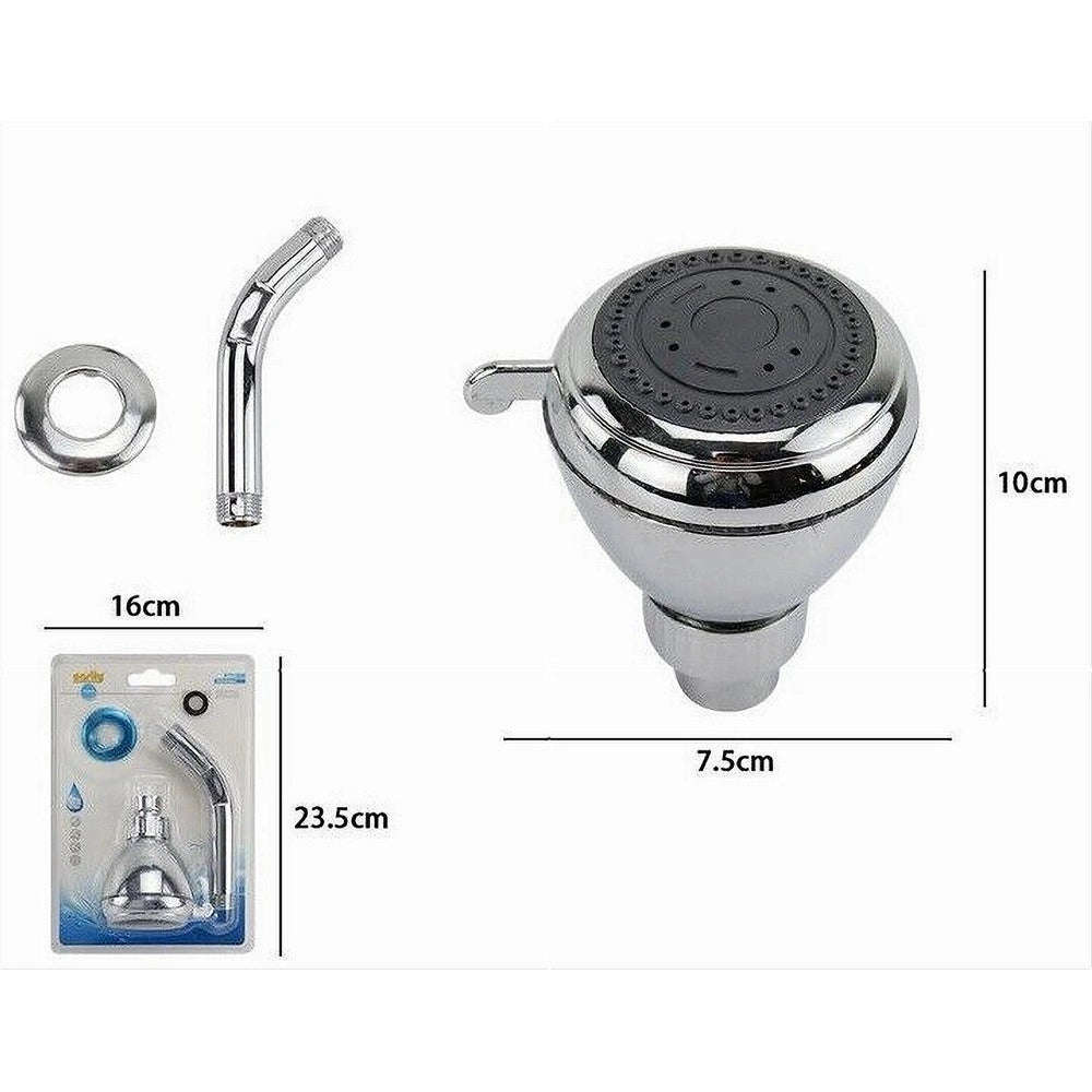 Trade Shop - Soffione Doccia Ugelli Fori Bagno Miscelatore Ad Alta Pressione Braccio 59233 -