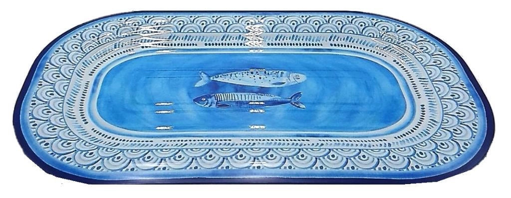 Vassoio Piatto da Tavola in Melamina Portofino Rettangolare 40 cm Easy Life