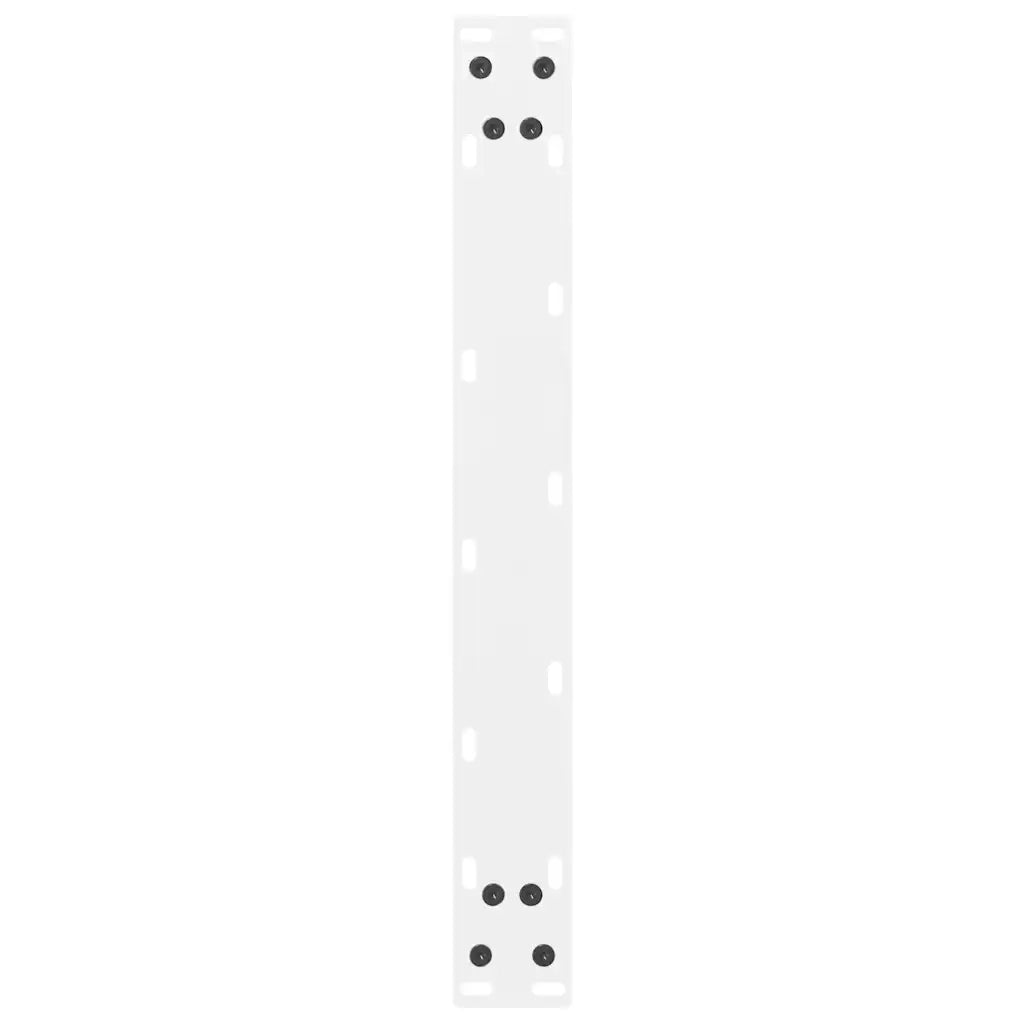 Gambe per Tavolino da Caff¨¨ Bianche 2 pz-Set di 2 Gamba per Tavolo 50x(30-31) cm Acciaio